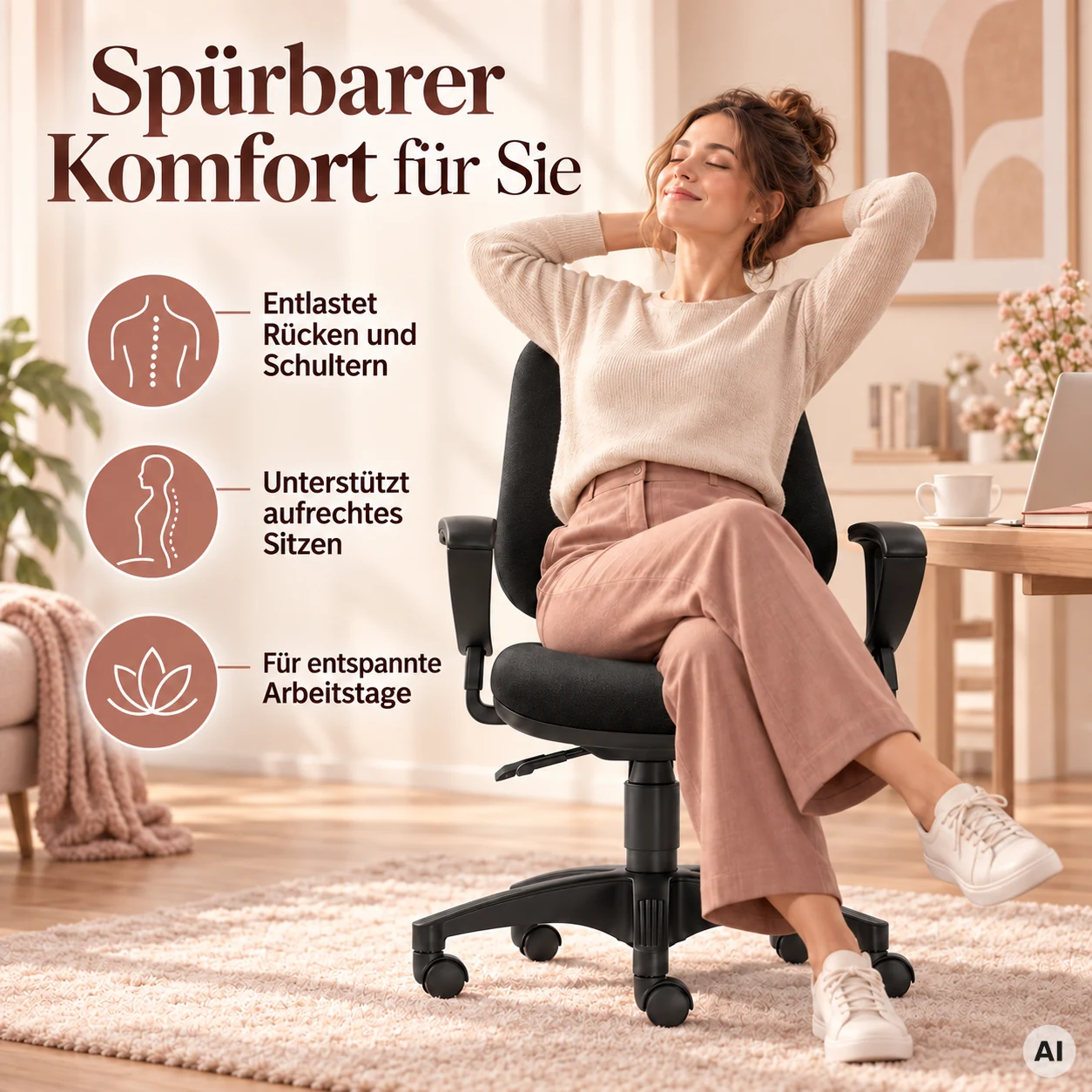 Lady Vital - Home Office Frauen-Bürostuhl